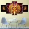 Avalokitesvara Buddha - Religion 5 Panel Canvas Art Wall Decor