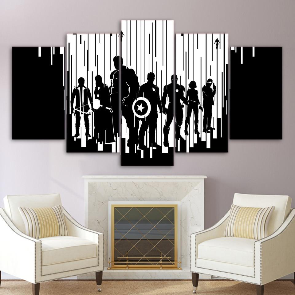 Avengers Age Of Ultron Movie Comic - Movie 5 Panel Canvas Art Wall Decor Avengers Age Of Ultron Movie Comic - Movie 5 Panel Canvas Art Wall Decor