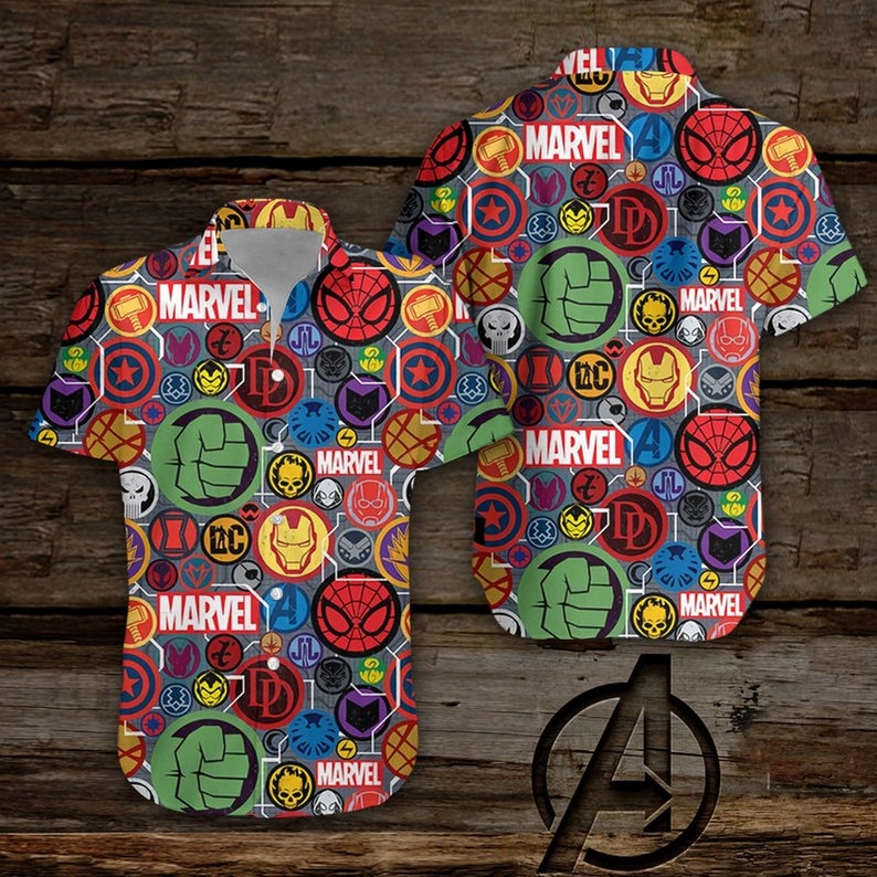 Avengers Marvel Hawaiian Shirt Avengers Marvel Hawaiian Shirt