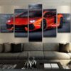 Aventador Lambo Car - Automative 5 Panel Canvas Art Wall Decor