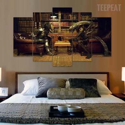 Avp “It’S A Chess Game” - Movie 5 Panel Canvas Art Wall Decor Avp “It’S A Chess Game” - Movie 5 Panel Canvas Art Wall Decor