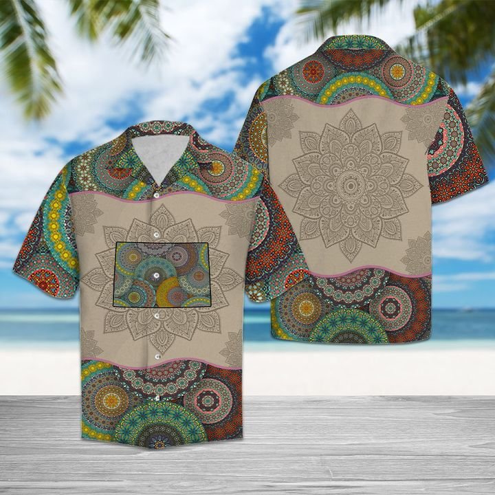 Awesome Colorado Mandala Hawaiian Shirt Summer Button Up Awesome Colorado Mandala Hawaiian Shirt Summer Button Up