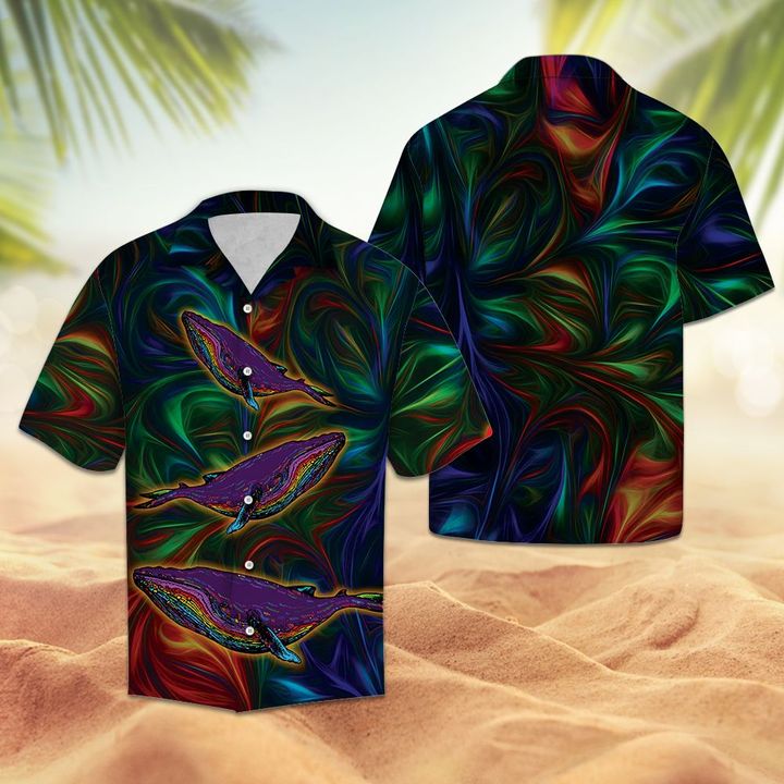 Awesome Whale Hawaiian Shirt Summer Button Up Awesome Whale Hawaiian Shirt Summer Button Up
