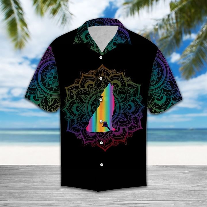 Awesome Wolf Hawaiian Shirt Summer Button Up Awesome Wolf Hawaiian Shirt Summer Button Up