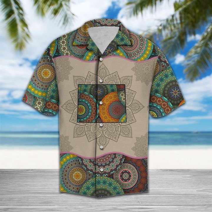 Awesome Wyoming Mandala Hawaiian Shirt Summer Button Up Awesome Wyoming Mandala Hawaiian Shirt Summer Button Up