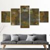 Azeroth Map - Gaming 5 Panel Canvas Art Wall Decor
