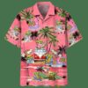 Baby Yoda Summer Beach Pink Hawaiian Shirt