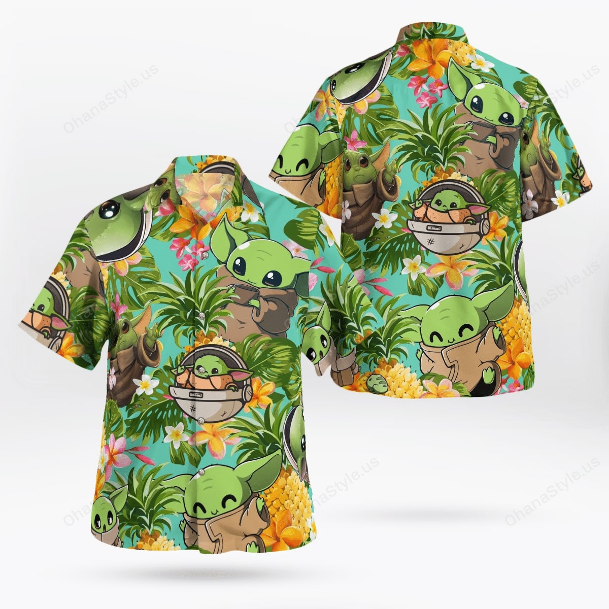 Baby Yoda Tropical Hawaiian Shirt Baby Yoda Tropical Hawaiian Shirt