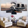 Back To Future Movies - Automative 5 Panel Canvas Art Wall Decor