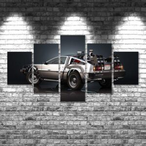 Back To The Future 09 - Movie 5 Panel Canvas Art Wall Decor