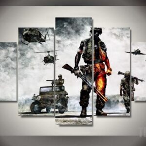 Bad Company - Vietnam - Gaming 5 Panel Canvas Art Wall Decor