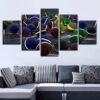 Ball 21 - Abstract 5 Panel Canvas Art Wall Decor