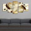 Ball And Lines - Abstract 5 Panel Canvas Art Wall Decor