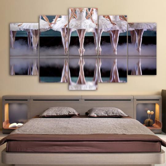 Ballerinas Ballet - Sport 5 Panel Canvas Art Wall Decor Ballerinas Ballet - Sport 5 Panel Canvas Art Wall Decor
