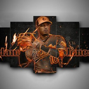 Baltimore Orioles 1 - Sport 5 Panel Canvas Art Wall Decor