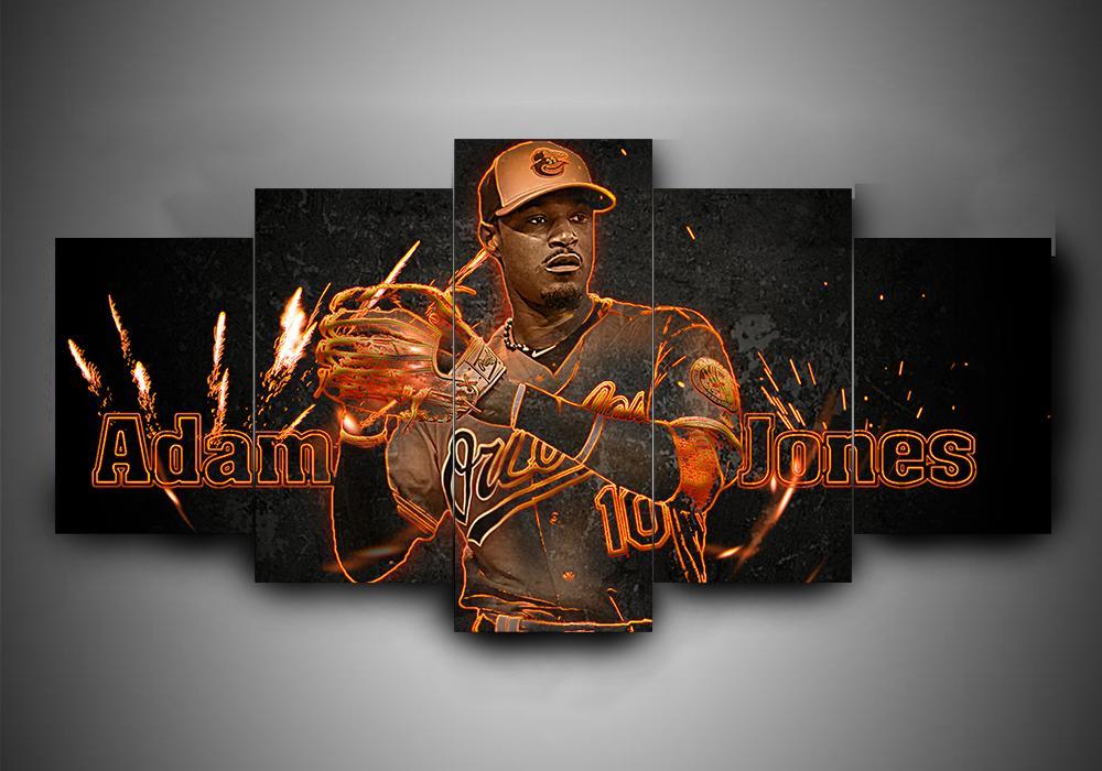 Baltimore Orioles 1 - Sport 5 Panel Canvas Art Wall Decor Baltimore Orioles 1 - Sport 5 Panel Canvas Art Wall Decor