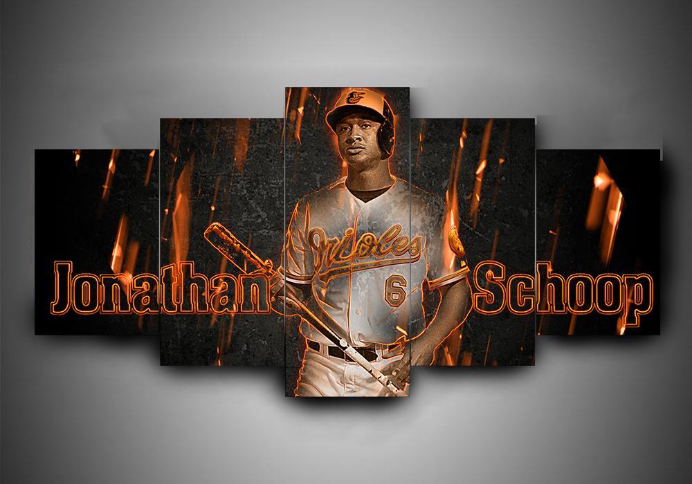 Baltimore Orioles 2 - Sport 5 Panel Canvas Art Wall Decor Baltimore Orioles 2 - Sport 5 Panel Canvas Art Wall Decor