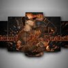 Baltimore Orioles 3 - Sport 5 Panel Canvas Art Wall Decor