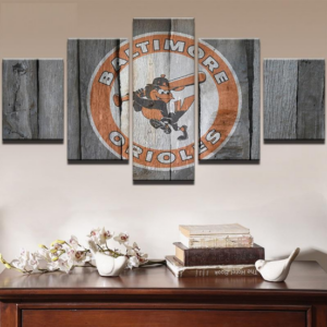 Baltimore Orioles Ncaa - Sport 5 Panel Canvas Art Wall Decor