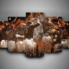 Baltimore Orioles - Sport 5 Panel Canvas Art Wall Decor