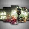 Baltimore Ravens - Jamal Lewis - Sport 5 Panel Canvas Art Wall Decor