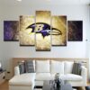 Baltimore Ravens - Sport 5 Panel Canvas Art Wall Decor