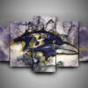 Baltimore Ravens - Team #1 - Sport 5 Panel Canvas Art Wall Decor
