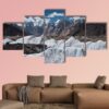 Baltoro Glacier Landscape K2 Trek In Pakistan - Nature 5 Panel Canvas Art Wall Decor