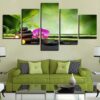 Bamboo 5 - Nature 5 Panel Canvas Art Wall Decor