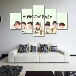 Bangtan Boys - Music 5 Panel Canvas Art Wall Decor