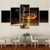 Bar Dinning Room Still Wine Cigar Kitchen Theme - Wine 5 Panel Canvas Art Wall Decor