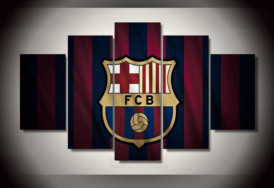 Barcelona F C - Sport 5 Panel Canvas Art Wall Decor Barcelona F C - Sport 5 Panel Canvas Art Wall Decor