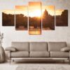 Baroque Style Religious Building - Nature 5 Panel Canvas Art Wall Decor