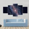 Barred Spiral Galaxy-Ngc 6217 - Space 5 Panel Canvas Art Wall Decor