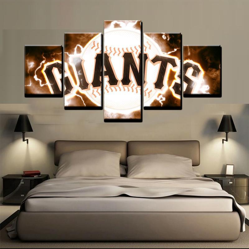 Baseball San Francisco Giants - Sport 5 Panel Canvas Art Wall Decor Baseball San Francisco Giants - Sport 5 Panel Canvas Art Wall Decor