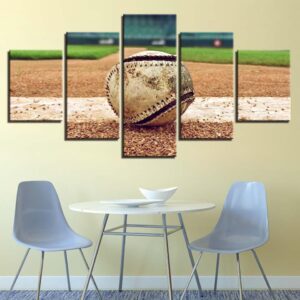 Baseball Scenery - Sport 5 Panel Canvas Art Wall Decor