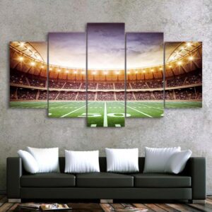 Baseball field - Sport 5 Panel Canvas Art Wall Decor