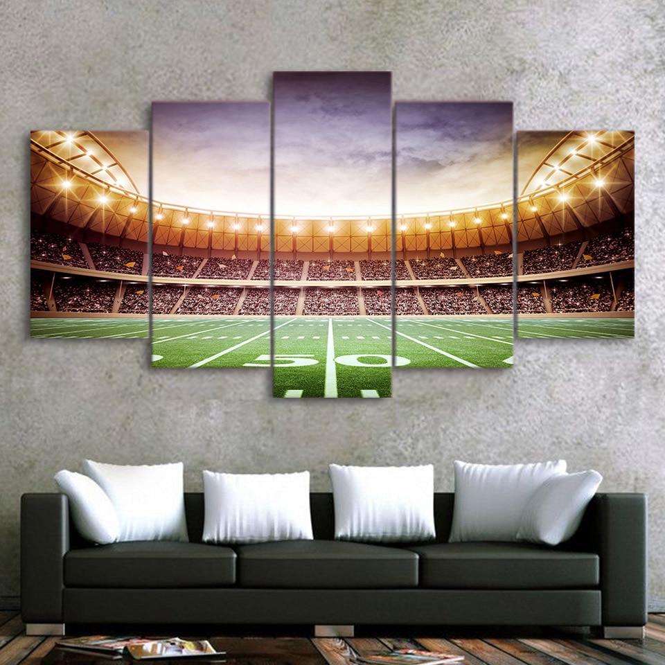 Baseball field - Sport 5 Panel Canvas Art Wall Decor Baseball field - Sport 5 Panel Canvas Art Wall Decor