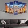 Basilica Papale Di San Pietro - Nature 5 Panel Canvas Art Wall Decor