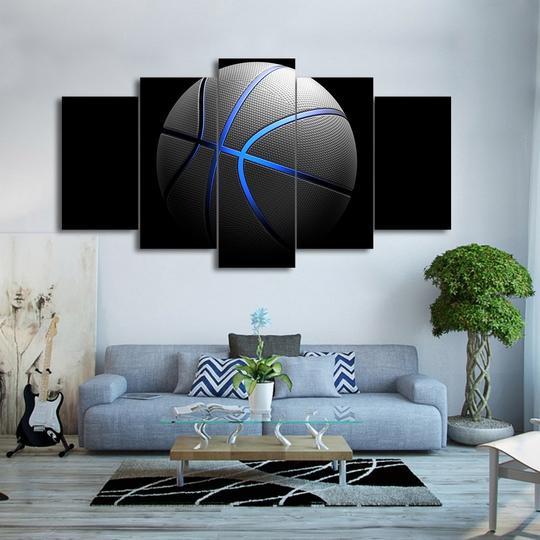 Basketball 10 - Sport 5 Panel Canvas Art Wall Decor Basketball 10 - Sport 5 Panel Canvas Art Wall Decor
