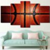 Basketball 52 - Sport 5 Panel Canvas Art Wall Decor