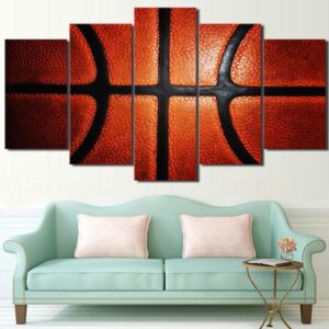 Basketball 52 - Sport 5 Panel Canvas Art Wall Decor