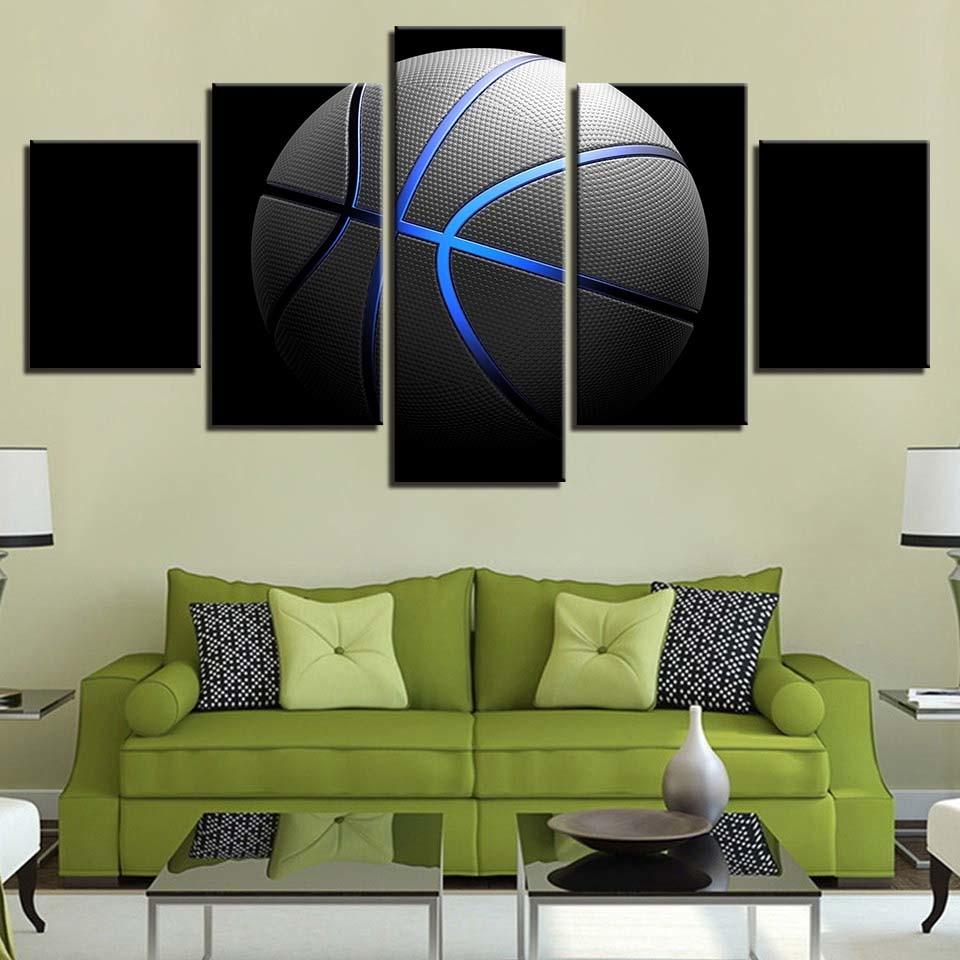 Basketball 8 - Sport 5 Panel Canvas Art Wall Decor Basketball 8 - Sport 5 Panel Canvas Art Wall Decor