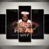 Basketball Nba Lebron James Of Cavaliers - Sport 5 Panel Canvas Art Wall Decor