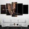 Bass Drum - Music 5 Panel Canvas Art Wall Decor