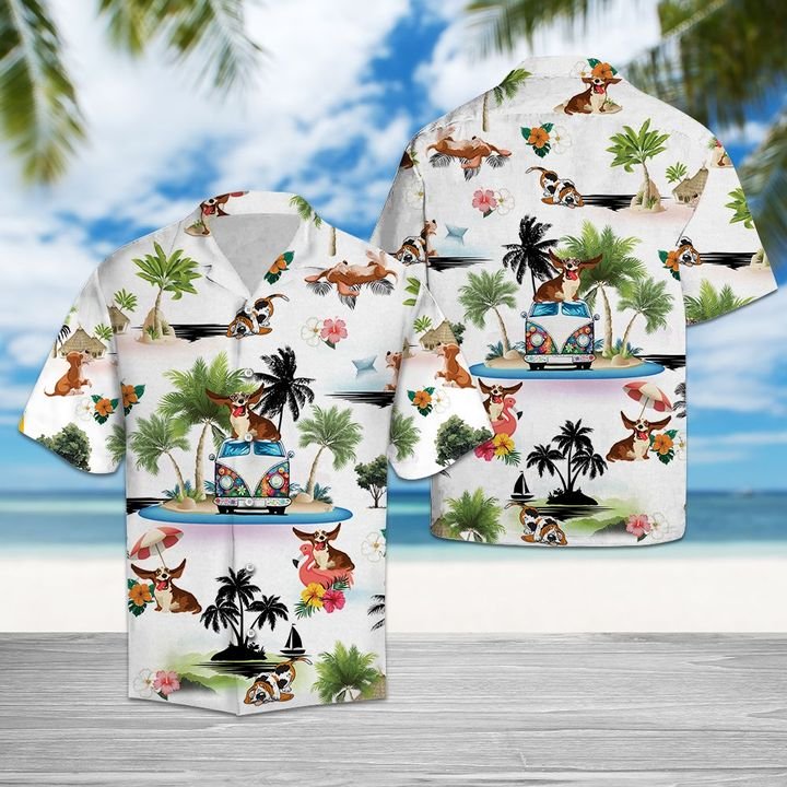 Basset Hound Vacation Hawaiian Shirt Summer Button Up Basset Hound Vacation Hawaiian Shirt Summer Button Up
