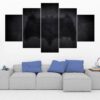 Bat Symbol - Batman 1 - Dc 5 Panel Canvas Art Wall Decor