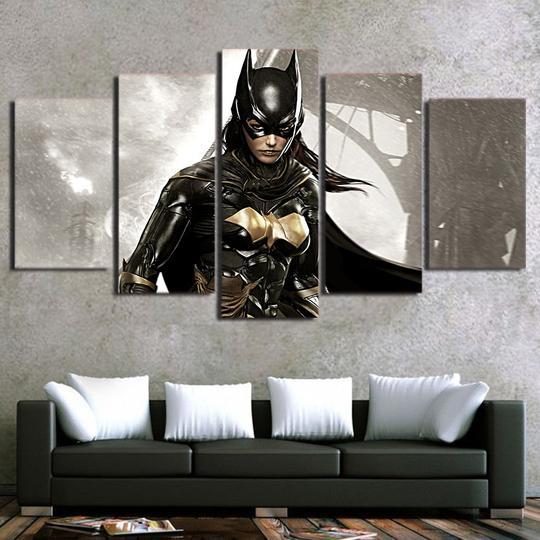 Batman Batgirl - Dc 5 Panel Canvas Art Wall Decor Batman Batgirl - Dc 5 Panel Canvas Art Wall Decor