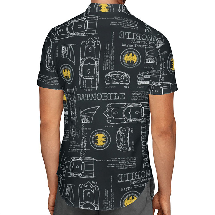 Batman Batmobile Hawaiian Shirt Batman Batmobile Hawaiian Shirt