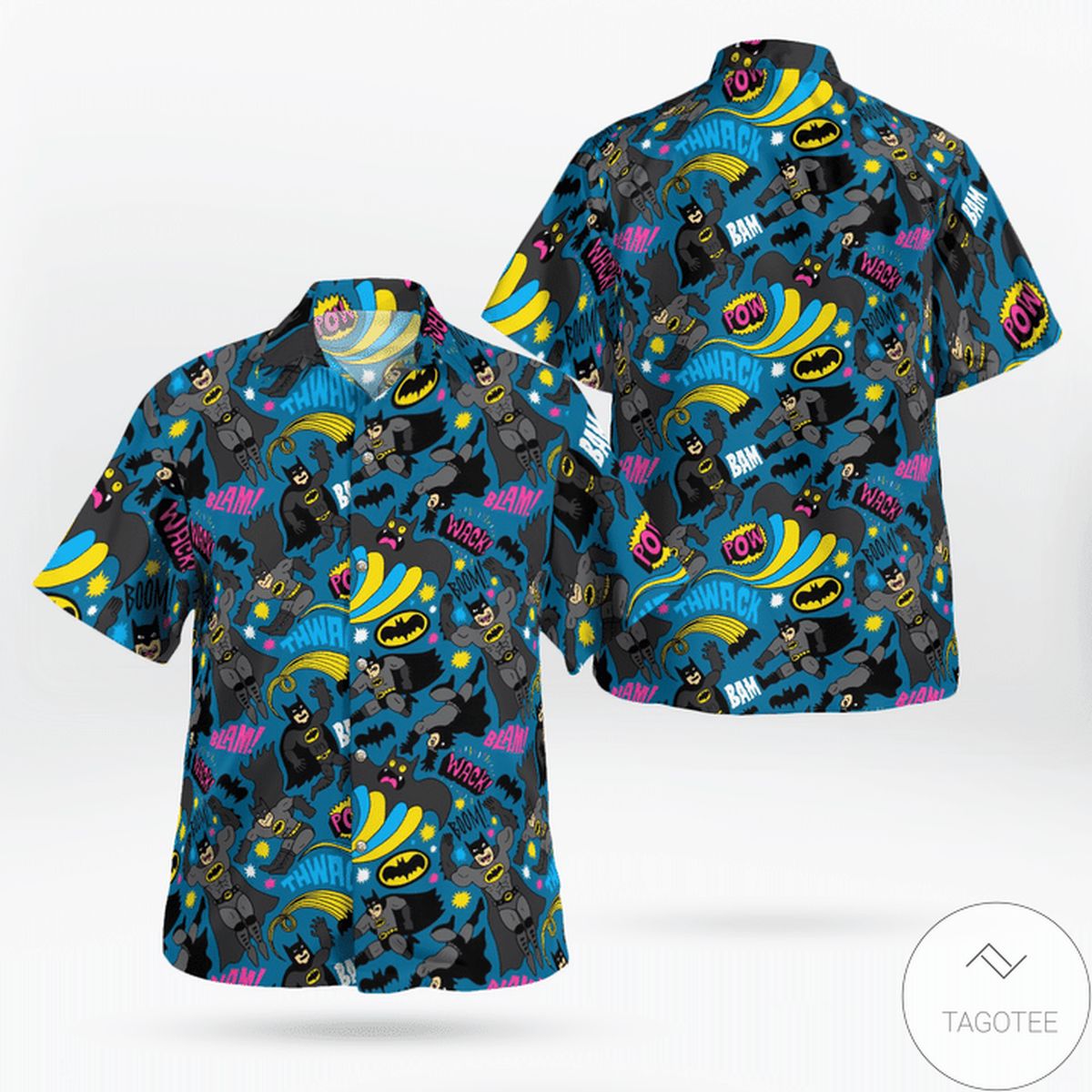 Batman Illustration Hawaiian Shirt Batman Illustration Hawaiian Shirt